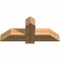 Ekena Millwork Eugene Smooth Timber Gable Bracket, Western Red Cedar, 36"W x 15"H x 5 1/2"D x 5 1/2"F, 10/12 Pitch GBW036X15X0606EUG00SWR - alternate 4